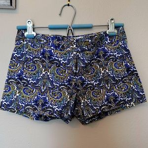 J crew patterned shorts